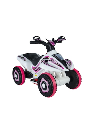 Uj Toys Prenses 6 V Akülü Atv Beyaz - Pembe