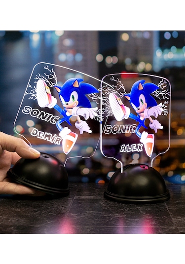 Kirpi Sonic, Çocuk Odası Süper Sonic Hediyesi İsimli Led Lamba
