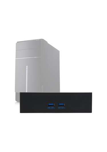 Shineyee Masaüstü Bilgisayar İçin Optik Sürücü Konumlu 2 Usb 3.0 Ön Panel - 20pin Anakart Bağlantısı, 5gb/s Hız, Plug & Play, Alüminyum Malzeme