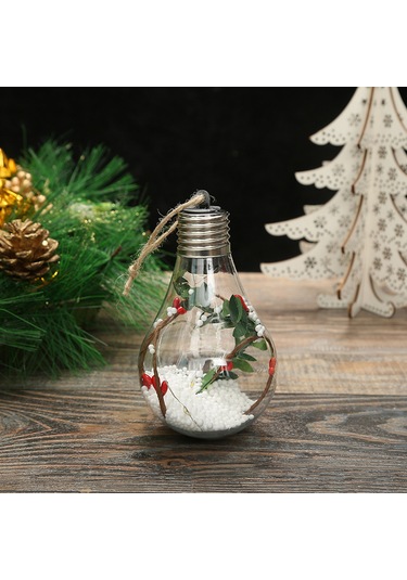 Geekyou Led Işıklı Pet Noel Topu, Ev Ofis Dekorasyonu, 3 Renkli Işık, Noel Ağacı Süsü,  Seçeneği Model 4