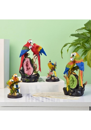 Suntek Heykeli Heykel 6,2-cm-x-6,2-cm-x-9,8-cm-papağan