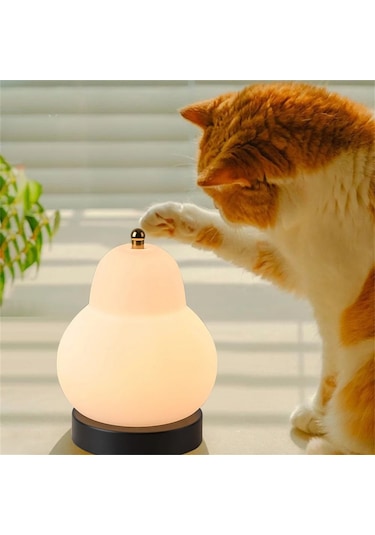 Techtic Masa Lambası Dokunmatik Şarjlı Armut Lamba 3 Modlu