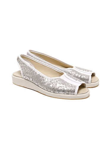 Sandalet Kadın 983 Green Life Stretch Women's Footwear Silver Silver
