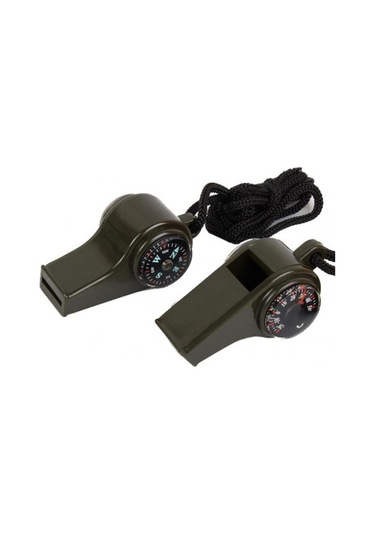 Çok Fonksiyonlu Düdük Pusula Kamp Termometre Acil Survival Dişli Düdük Tdrtr