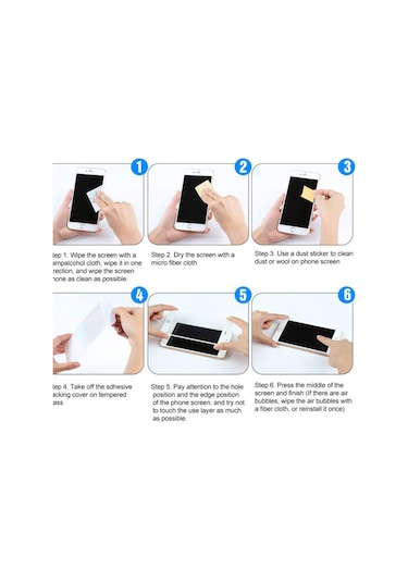 iPhone Uyumlu 7 Ekran Koruyucu Kırılmaz Cam