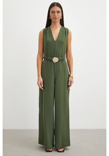 Uterpe Beli Kemerli Palazzo Paça Tulum Yeşil