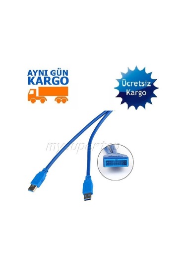 Usb 3.0 Y Kablo 19Pin 4647P Anakart Dönüştürücü Port Çoklu Çok 20