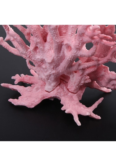 Qingmipy Büyük Boy Mavi Plastik Akvaryum Süsü - Tuzlu/taze Suya Uygun, Temizliği Kolay, Balıklar İçin Doğal Gölge