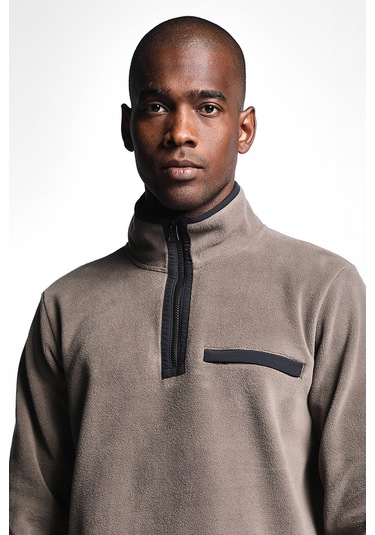 Lescon Taş Erkek Polar Sweatshirt 22K-1075 Gri