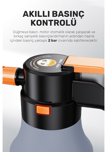 Şarjlı Otomatik Yüksek Basınçlı Oto Araba Temizleme Köpük