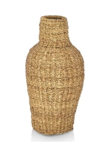 Dekoratif Hasır Bombeli Vazo Saksılık 13x30x60 Cm