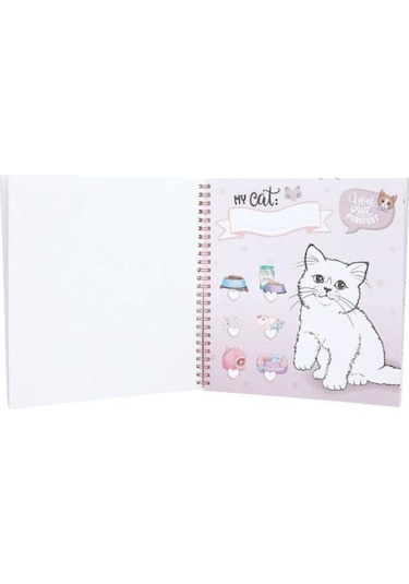 Top Model Kitty Boyama Kitabı Çok Renkli