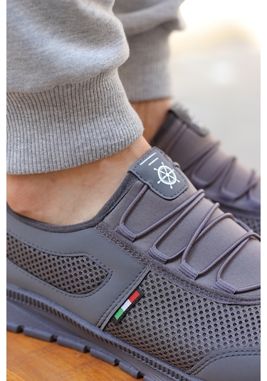 Vojo 4359 Comfort Taban Bağcıksız Anorak Erkek Spor Ayakkabı 267800000225 11 Füme