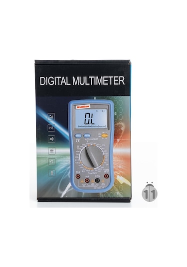 Wellhise Wh 890d + Ncv Işıklı Dijital Multimetre Ölçü Aleti