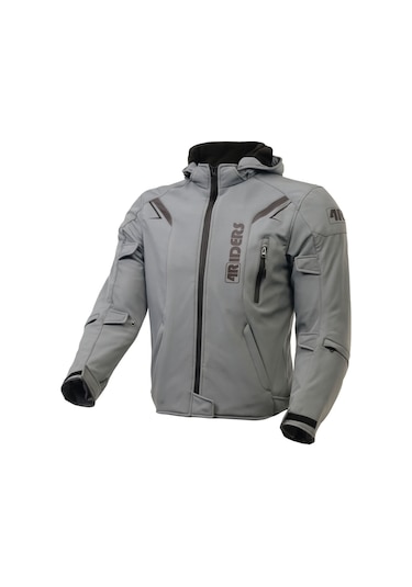 4riders Rex Pro Korumalı Softshell Motosiklet Montu Gri