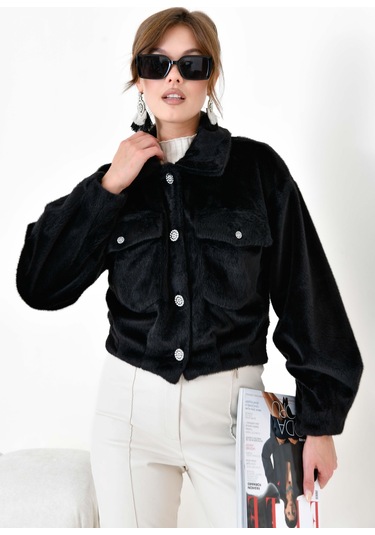 Ftz Kadın Kaşmir Mont Siyah 30984 Siyah