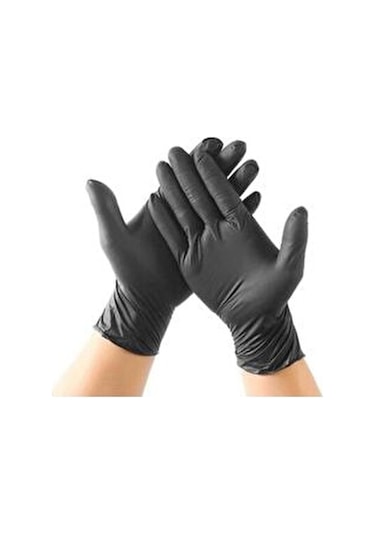Dolphin Siyah Pudrasız Nitril Eldiven 100'lü x 20 Kutu