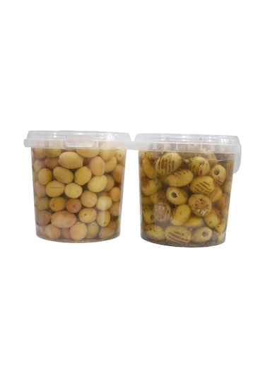 Sadıcım Çizik 650 Gr + Izgara 600 Gr Yeşil Zeytin Pet Kavanoz