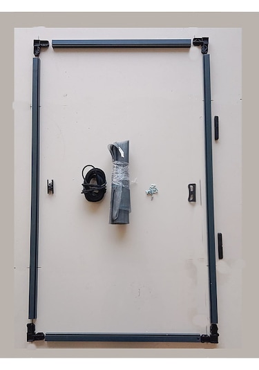 Kamataş Menteşeli Pencere Sinekliği Antrasit En: 0-70 Cm. Boy: 0-130 Cm