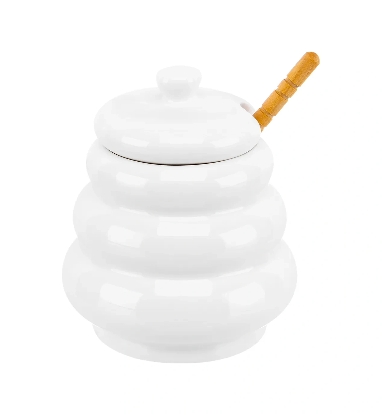 Elan Gallery Bal Kavanozu "varil", 420 Ml 2472302 Beyaz