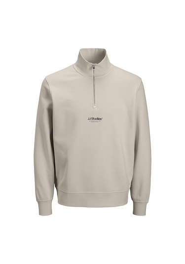 Jack & Jones Soho Erkek Krem Sweatshirt 12278793-mbm Krem