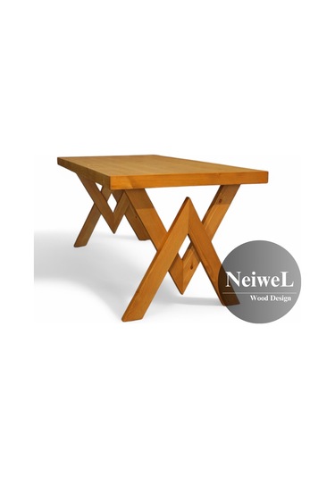 Neiwel Hias Doğal Ahşap Mutfak Ve Yemek Masası-80-160 Açık Ceviz