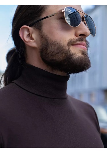 Diona Yüksek Yakalı Kazak 15350425 Kahverengi