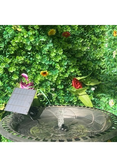 Boatshop1 1.5w Mini Pompa 1.5w Mini Dış Mekan Solar Fıskiye Pompası Dıy Seti Ipx8 Su Geçirmez Balık Havuzları Kuş Banyoları İçin Altı Nozul Dahil