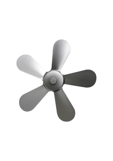 Fosenze Alüminyum 5-bıçak Isı Güçlü Odun Sobası Fanı Yer Değiştirme Parçası Sadece Bıçak Siyah