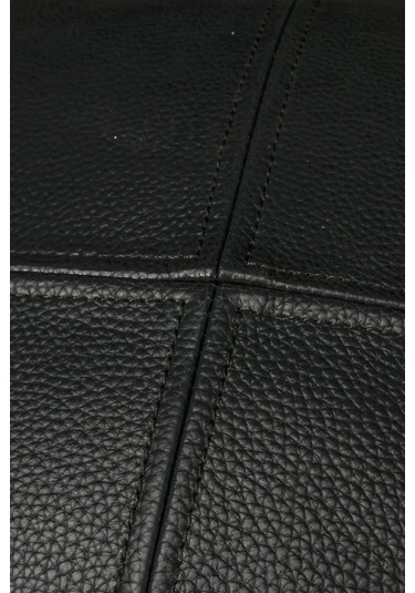 Premium Dekoratif Siyah Deri Kırlent Kılıfı/ev Ve Ofis Için Gerçek Deri 45x45cm Kırlent Kılıfı Siyah