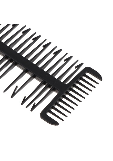 Suntek 3 Yollu Kesit Örgü Vurgulama Salon Saç Boyama Tarak Siyah