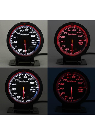 Dynoracing 60 Mm Araba Su Sıcaklık Göstergesi 20-120 Santigrat Su Sıcaklığı Ortak Boru Sensörü Adaptörü 1/8npt 42mm