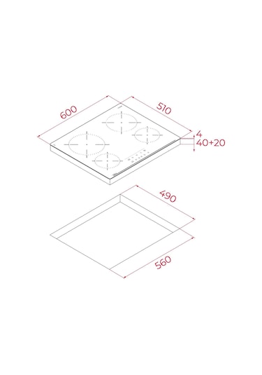 Teka TBC 64010 TTC 60 CN Vitroseramik Elektrikli Ocak