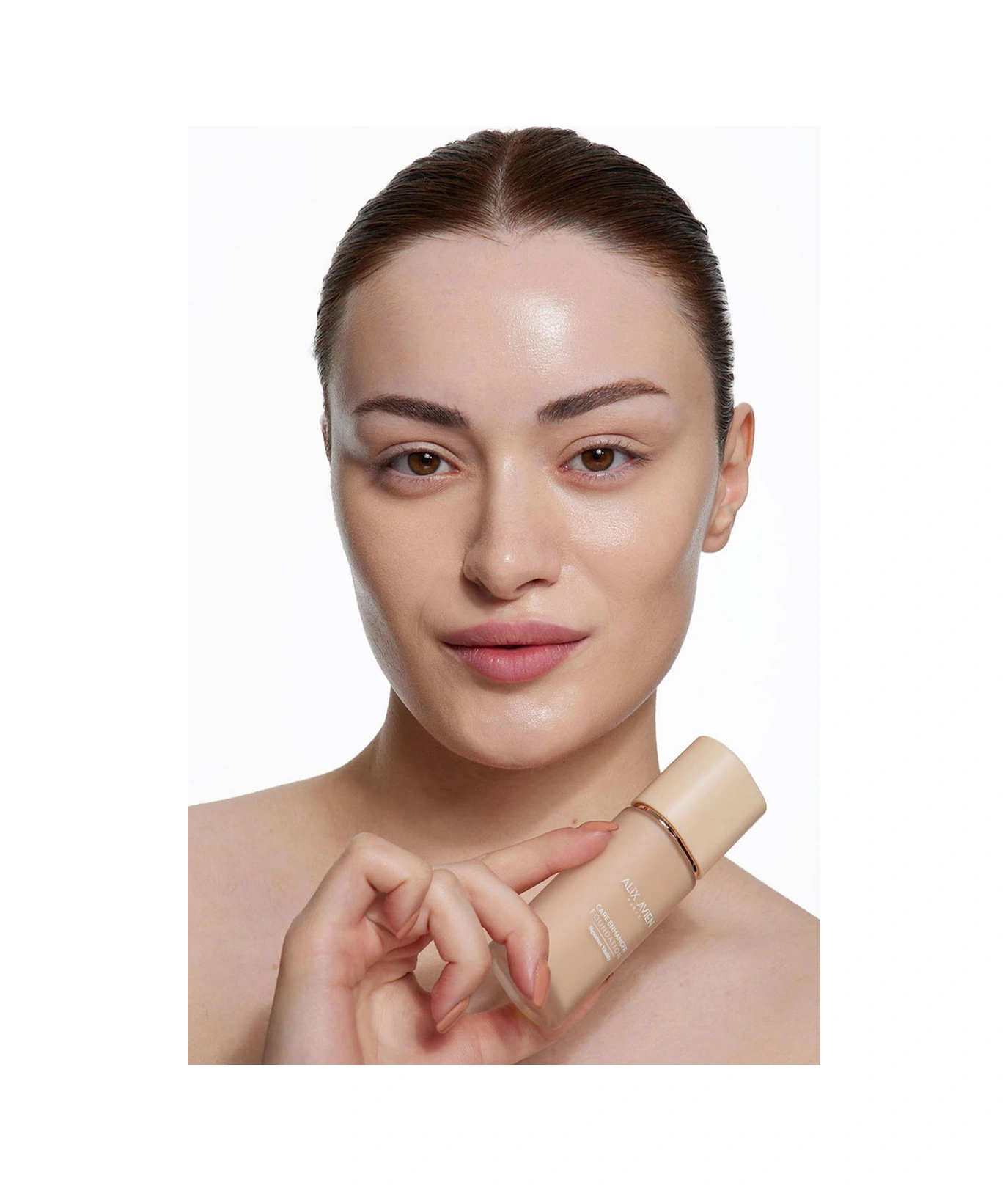 Alix Avien Kırışıklık Karşıtı Nemlendirici SPF30 Parlak Bitişli Fondöten Care Enhancer 812 Soft Peach