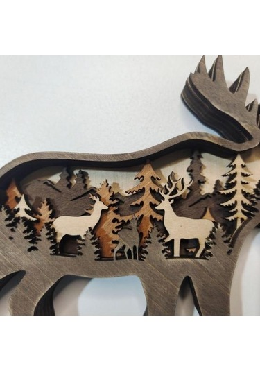 Premium Orman Elk Süslemesi Yaratıcı Kompakt Taşınabilir A