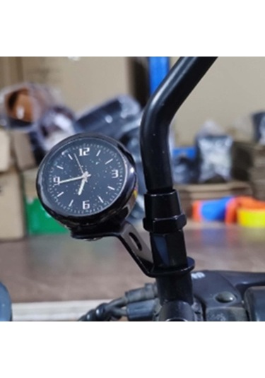 Artfulabode Suntek Siyah Motosiklet Kadranı Dijital Dekoratif Saat Ea Siyah