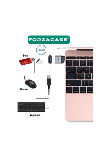Type C To Otg Adaptör Usb 3.0 10 Gbps Veri Aktarma Adaptörü-fc462