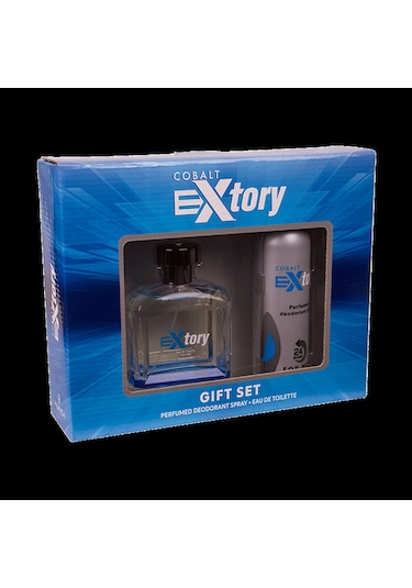 Extory Cobalt Erkek Parfüm EDT 100 ML + Deodorant 150 ML