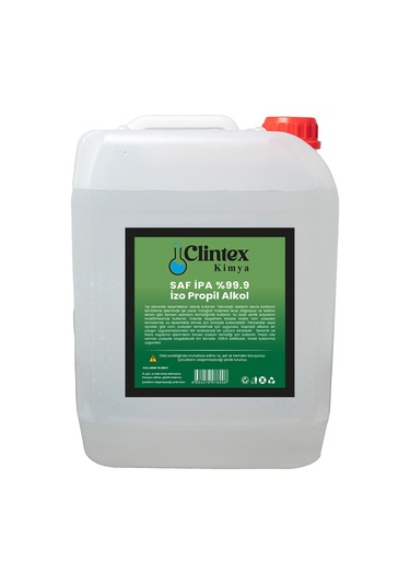 Clintex Kimya Saf Ipa %99.9 Izopropil Alkol Yüzey Temizleyici 5 L