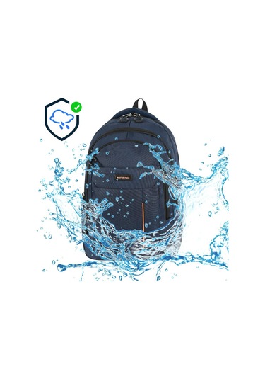 Unisex Okul Sırt Çantası Lise-ortaokul Sırt Çantası 47 30 Cm Kalın Su İtici Kumaş Lacivert
