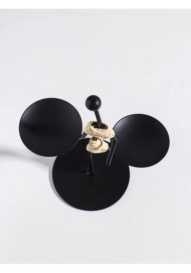 Simalend Mum İçin Metal Figürlü Şamdan 458077852 Siyah