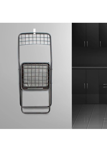 Nr Katlanır Sandalye, Ofis Balkon, Bahçe Katlanır Sandalyesi 4 Adet Siyah