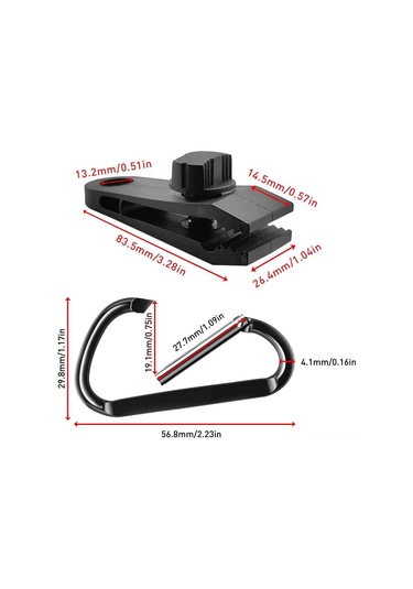 Tenfowee Güçlü Kilitleme Kancaları Ve D Kilitleri - Çadır, Perde, Örtü Sabitleyici Aparatları 12 Adet Siyah