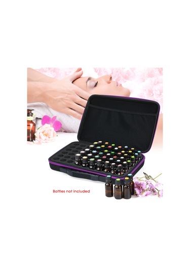 Teltree 10ml Yağ Şişeleri İçin Mor Eva Esansiyel Yağ Taşıma Çantası, Fermuarlı Ve Taşınabilir Tasarım Diğer