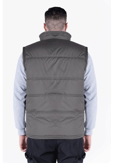 Polarlı Elyaf Takviyeli İş Yeleği Gri