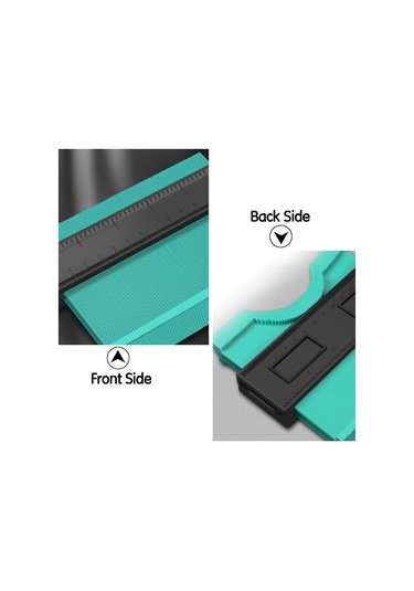 Kosona Mavi Abs Kontur Ölçer 12,8cm - Düzensiz Şekilleri Taklit Etmek İçin Ahşap İşleri, Döşeme İçin Zaman Tasarrufu Aracı Mavi