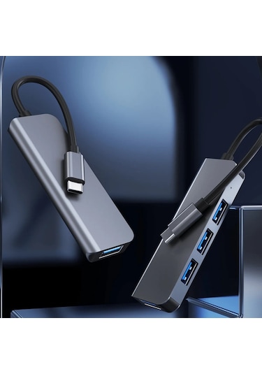 Type-C 1xUSB 3.0 3xUsb 2.0 HUB Otg Çoğaltıcı Adaptörü BYL-2013T