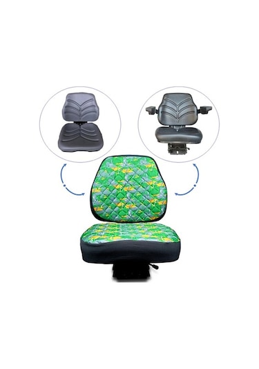 Traktör Koltuk Kılıfı - Tüm Traktörler-Yeşil Kamuflaj -Bb-370