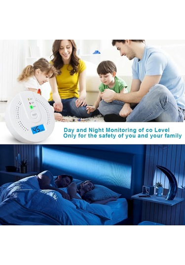 Yaozixa Ev Güvenliği İçin 2'li Paketli Akıllı Karbon Monoksit Tespit Cihazı - Dijital Ekranlı, Anlık Uyarı Ve Kolay Kurulum Diğer