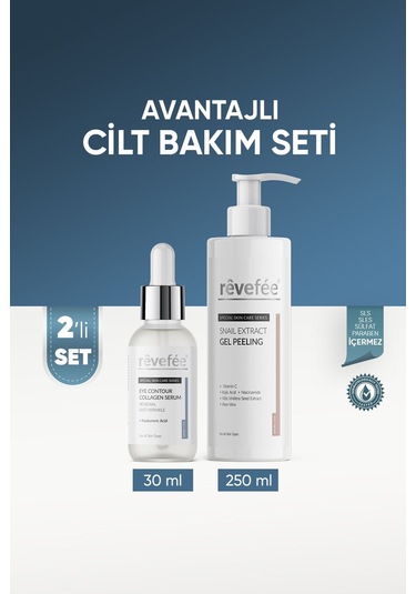 Göz Çevresi Kolajen Serum & Salyangoz Ekstrat Jel Peeling 2'li Set